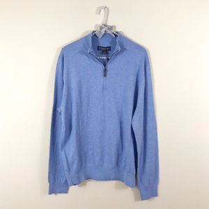 Brooks Brothers Supima Cotton Quarter Zip Sweater
